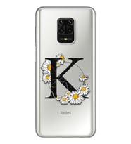 Papatya Harf Tasarım Süper Şeffaf Silikon Telefon Kılıfı Xiomai Redmi Note 9 Pro