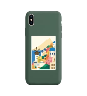 Koyu Yeşil Lansman Kılıf iPhone XS Max