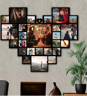 Kişiye Özel 25 Fotoğraflı Ahşap Kolaj Tablo