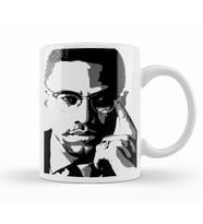 Malcom X İllustrasyon Kupa Bardak Porselen