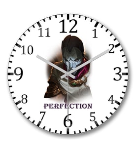League Of Legend Jhin Perfection Duvar Saati Bombeli Gercek Cam