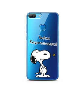 Snoopy Tasarımlı Süper Şeffaf Silikon Telefon Kılıfı Huawei Honor 9 Lite 