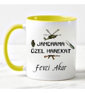 Jandarma Özel Hareket Kupa Bardağı Sarı