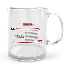 BK Gift Kişiye Özel Kardeş Cam Kupa Bardak  1