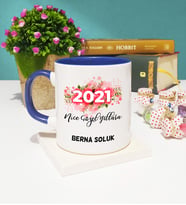 Nice Güzel Yıllara 2021 Yılbaşı Hediyesi Kupa Bardak Lacivert
