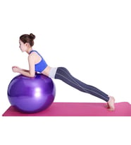 Pilates Topu 65 Cm Mor-Top Şişirme Pompası
