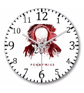 Pennywise Duvar Saati Bombeli Gercek Cam