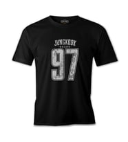 BTS -  Jungkook 97 Siyah Erkek Tshirt