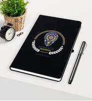 BK Gift Kişiye Özel Komiser Yardımcısı Temalı Siyah Defter Kalem Seti - 2