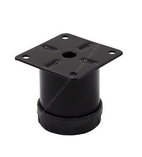 Metal Mobilya Ayağı Siyah Çap 42mm - 5cm (4 Adet)