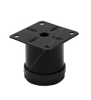Metal Mobilya Ayağı Siyah Çap 42mm - 5cm (4 Adet)