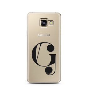 Samsung A3 (2017) Harf Tasarımlı Telefon Kılıfı G-Harfi 