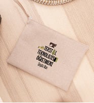 Tekstil Teknolojisi Öğretmeni Keten Bez El Çantası