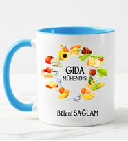Gıda Mühendisi Kupa Bardağı Mavi