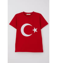 Breeze Çocuk Tisört Türk Bayrakli Kirmizi 8-14 Yaş, Kırmızı