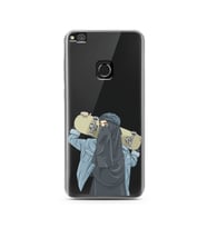Kaykay Kız Tasarım Süper Şeffaf Silikon Telefon Kılıfı Huawei P9 Lite 2017 