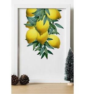 Limon Dalı Ahşap 24x33 cm Tasarım Çerçeve