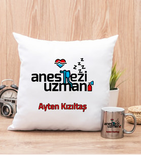 Anestezi Uzmanı Yastık ve Silver Kupa Bardak
