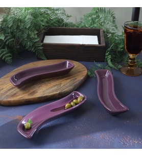 Keramika Mor İvory Zeytinlik 18 Cm 3 Adet