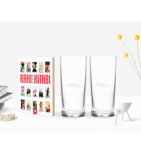 BK Gift Kişiye Özel İsimli İkili Rakı Bardağı ve Rakı Cep Kitabı Hediye Seti-1