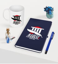 BK Gift Kişiye Özel Avukat Temalı Lacivert Defter Kalem Kupa Seti - 3 (Model 1)