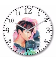 Bts Jungkook  Duvar   Saati Bombeli Gercek Cam