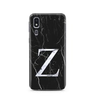 Samsung A2 Core Siyah Mermer Harf Tasarımlı Telefon Kılıfı Z-Harfi 