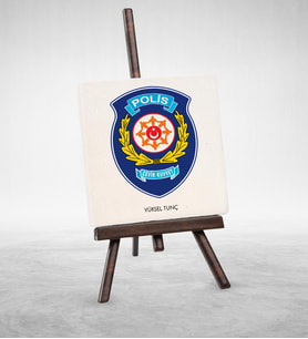 BK Gift Kişiye Özel Mesleki Polis Çevik Kuvvet Şovaleli Doğal Taş  1