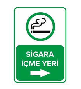 MIGNATIS - S*gara İçme Yeri Sağ Ok Levhası - Sac Malzeme 35x50cm
