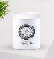 BK Gift Kişiye Özel İsimli Seramik Kül Tablası-2 (Beyaz)