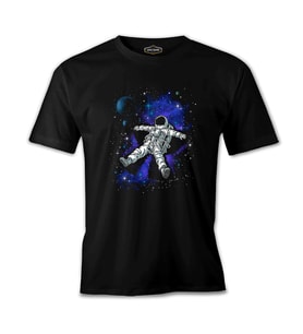 Dreams in Space Siyah Erkek Tshirt