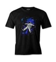 Dreams in Space Siyah Erkek Tshirt