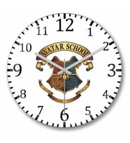 Avatar  School Duvar Saati Bombeli Gercek Cam