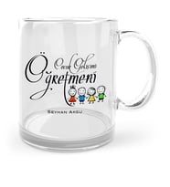 BK Gift Kişiye Özel Çocuk Gelişimi Öğretmeni Cam Kupa Bardak  2