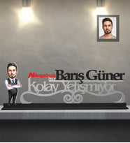 Kişiye Özel İş Adamı Karikatürlü Kolay Yetişmiyor Ahşap Biblo Bay-22