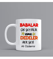 Babalar ve Dedeler Temalı Hediye Kupa Bardak Kişiye Özel Hediye SZ18