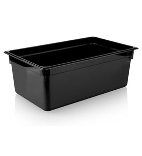 Plastport Kırılmaz Gastronom Küvet - Siyah 1/1-200 (Siyah-Gri)