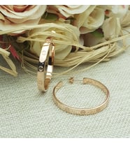Cartier Gümüş Halka Küpe