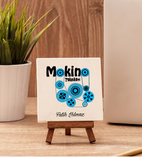Makine Teknikerine Hediye Taş Dekor