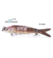 PROFISHER 8 Eklem 2 Kanca Sahte Balık Yem 19 gr 13 cm Pike K