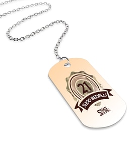 BK Gift Kişiye Özel Zincirli Bedelli Askerlik Künyesi Tek Taraf Baskılı 3
