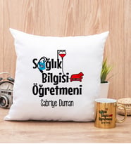 Sağlık Bilgisi Öğretmeni Yastık ve Gold Kupa Bardak