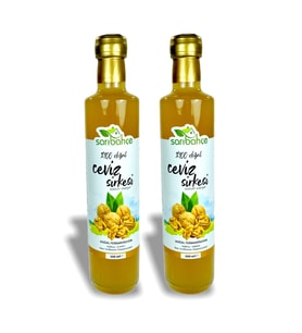 Sarıbahçe Ceviz Sirkesi 500 ml - 2'li Paket  (Doğal Fermentasyon)
