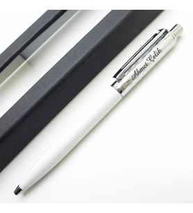 Sheaffer Signature Parlak Krom Beyaz Tükenmez Kalem   İsme Özel Kalem (Karışık)