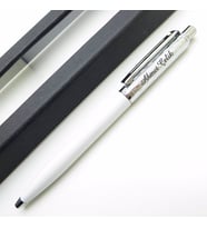 Sheaffer Signature Parlak Krom Beyaz Tükenmez Kalem   İsme Özel Kalem (Karışık)