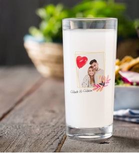 BK Gift Kişiye Özel Renkli Baskılı İsimli Fotoğraflı Rakı Bardağı-29 (Beyaz)