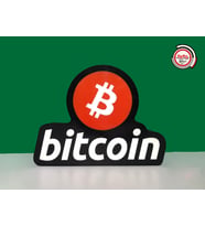 Bitcoin Yazılı Tabela 3D Led Neon Etkili Işıklı Tabela 30X45 CM Tek Taraflı