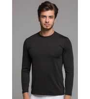 Thermoform Microfiber Uzun Kollu Fanila Siyah