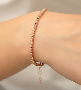 Papatya Silver Dorica Toplu Renkli Fantezi Rose Altın Kaplama 925 Ayar Gümüş Bileklik
