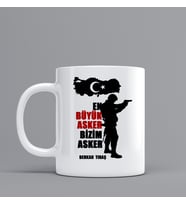 Asker Temalı Hediye Kupa Bardak Kişiye Özel Hediye W29